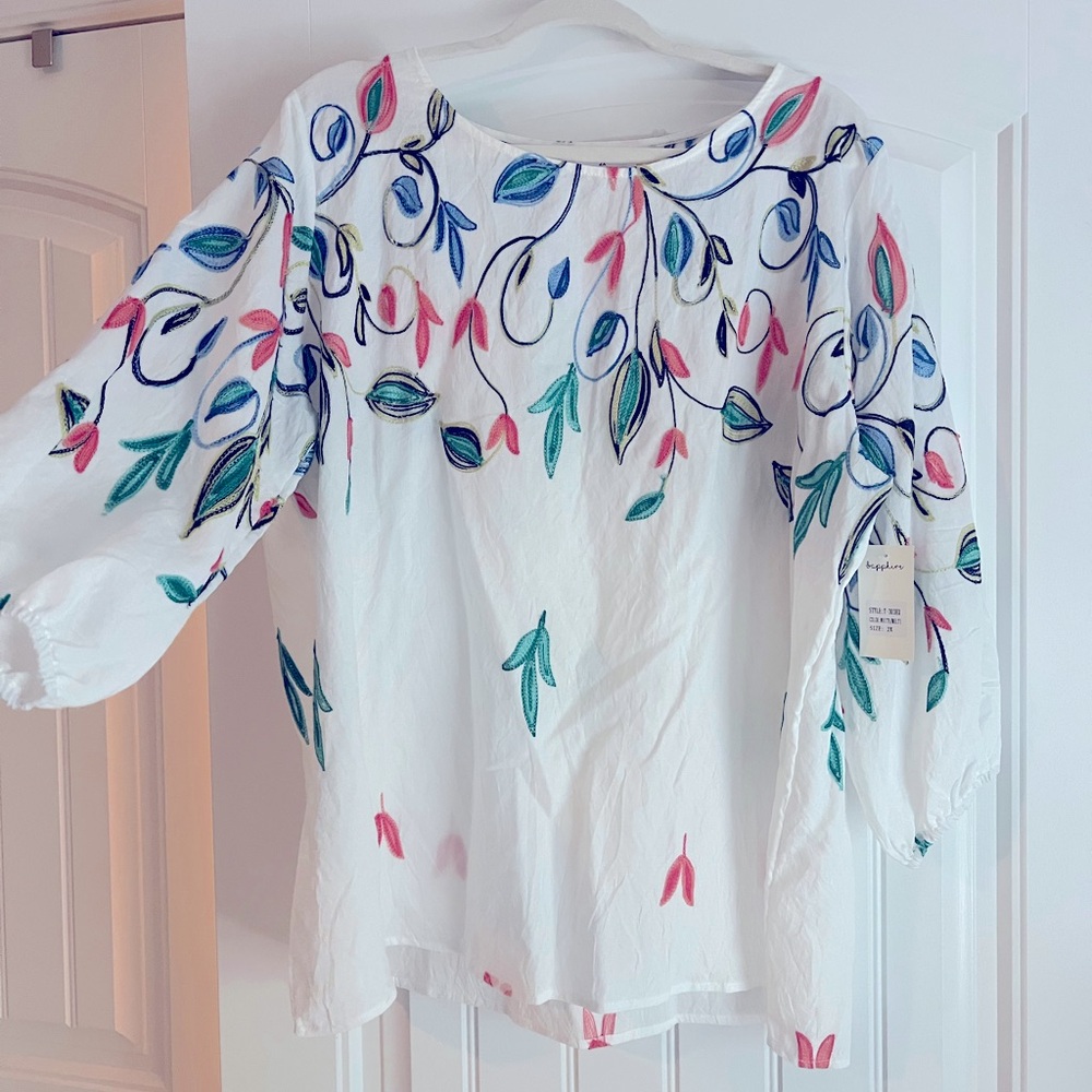 Linen blouse NWT size 2X